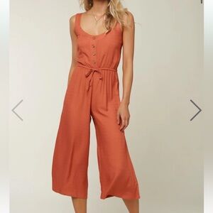 O'Neill womans Shawn Coral Capri jumpsuit size small